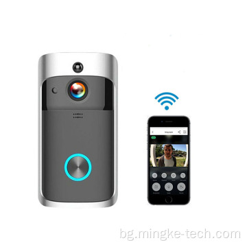 Интелигентен безжичен бутон за заключване на звънеца с камера за врата